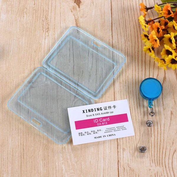1st vattentät genomskinlig korthållare Plastkort-ID-hållare Case för att skydda kreditkort Kortskydd Korthållare yellow(.2300)