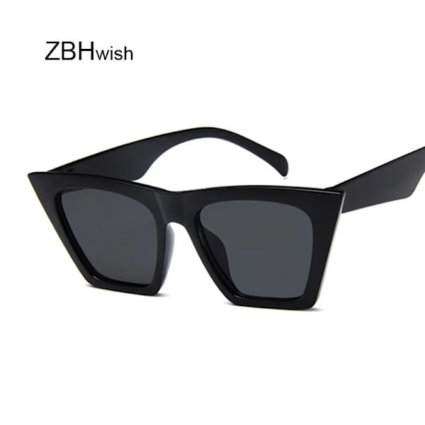 Mode Fyrkantiga Solglasögon Kvinna Designer Lyx Man/Kvinna Cat Eye Solglasögon Klassiska Vintage UV400 Utomhus Oculos De Sol Blue