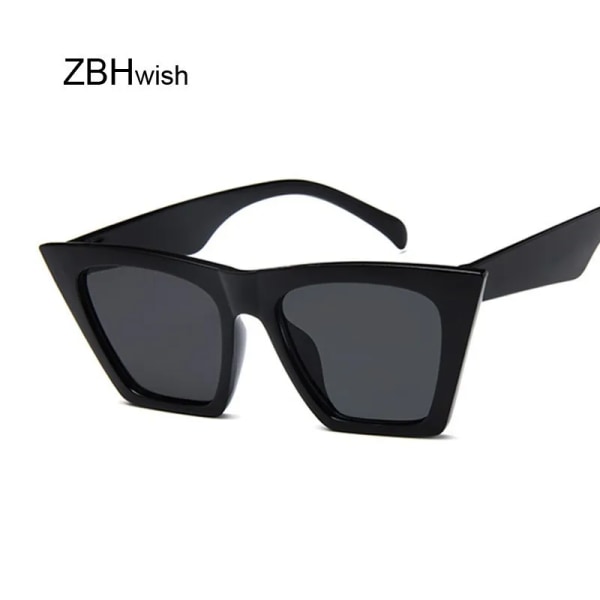 Mode Fyrkantiga Solglasögon Kvinna Designer Lyx Man/Kvinna Cat Eye Solglasögon Klassiska Vintage UV400 Utomhus Oculos De Sol Red
