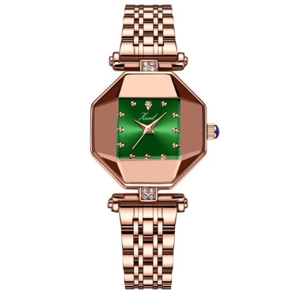Lyx Nytt Mode Diamond Square Damklocka Watch Rose Gold Watch Madame Clock Type 1