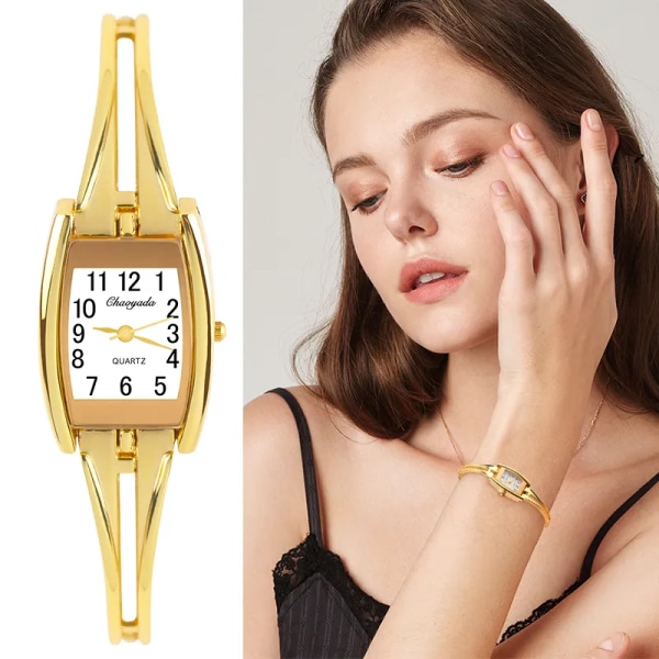 Nyaste armbandsur för kvinnor Mode rostfritt stål damklockor Quartz kvinnlig klocka Reloj Mujer klockor silver white