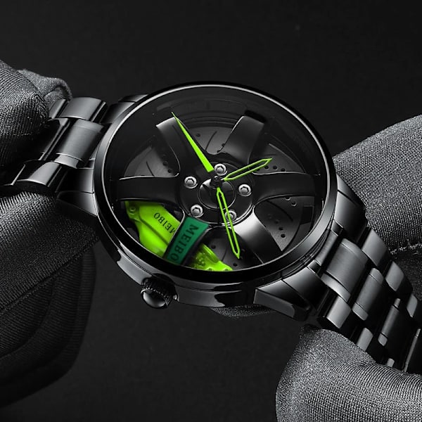 3D Sport Car Wheel Watch Nya armbandsur för män Mode Unik Watch Quartz Watch Lyxklockor red