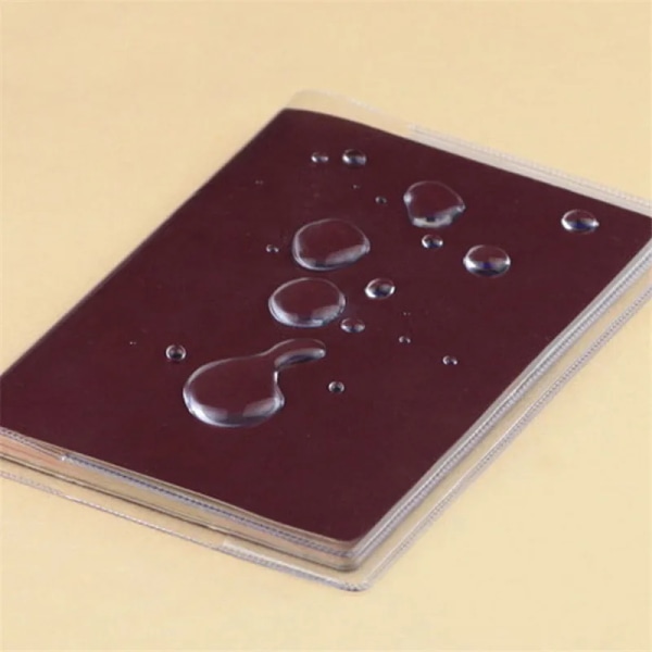 2st Transparent cover Vattentät resepassskyddsplånbok PVC ID-korthållare Case Kreditkortsväska 2pcs Frosted