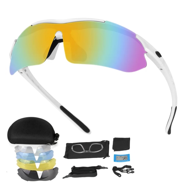 HEROBIKER Polarized Sports Herr Solglasögon Road Cycling Glasögon Mountainbike Cykel Ridskydd Glasögon Glasögon Bule Glasses