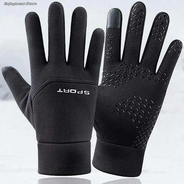 Vinterhandskar Vattentät thermal pekskärm Thermal vindtät varma handskar kallt väder Löpning Sport Fotvandring Skidhandskar XL-C