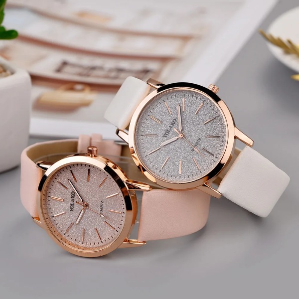 2022 Ny watch Kvinnor Mode Casual Läderbälte Klockor Enkel Dam Liten Urtavla Quartz Clock Klänning Armbandsur Reloj Mujer Blue