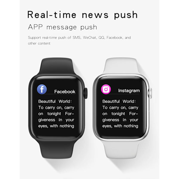 NY Smart Watch Series 8 HD-skärm Sport Puls Blodtryck Fitness Tracker Bluetooth Call Herr Dam Smartwatch för Apple white and CheNL