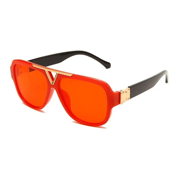 Lyxmode Herr Solglasögon Pilot Designer Båge 8 Färg Unisex Snygga Glasögon UV400 C01 Other