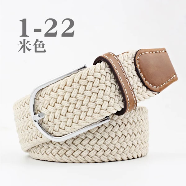 Canvasbälte utomhus taktiskt bälte unisex högkvalitativ canvasbälte för jeans Man Lyxiga Casual Straps Ceintures Bälten för kvinnor FB  beige 3.3cmX107cm