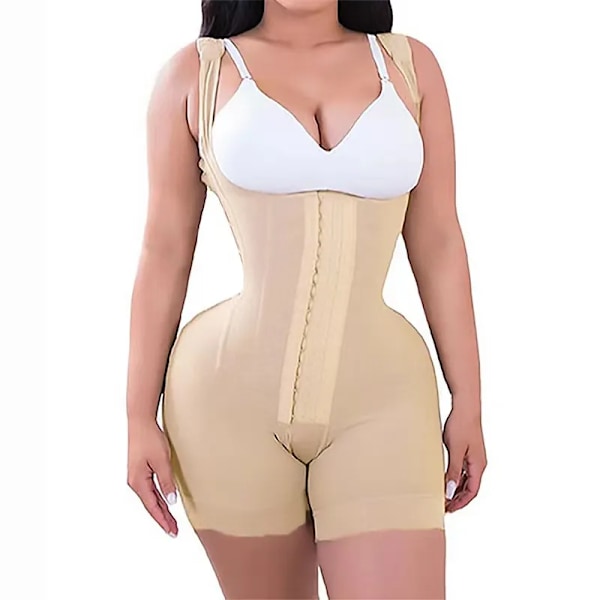 LMYLXL Butt Lifter Body Shapewear Magkontroll Trosor Dam Pärmar Shapers Waist trainer Korsett Slimming Bälte Underkläder Faja Beige XL