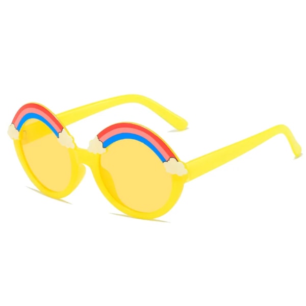 Barn Solglasögon Pojke Flicka Rund Båge Solglasögon Personlighet Mode Festglasögon UV-skydd Glasögon Barn Solglasögon C03