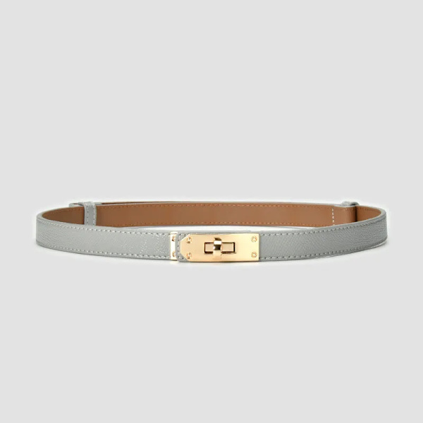 Lyxmärke Läder Dam Midjebälte Designer Dam Klänning Fest Kohud Knot Bälte Guld Legering Spänne Midjeband Jeans Dam Present Type 7 57-97CM