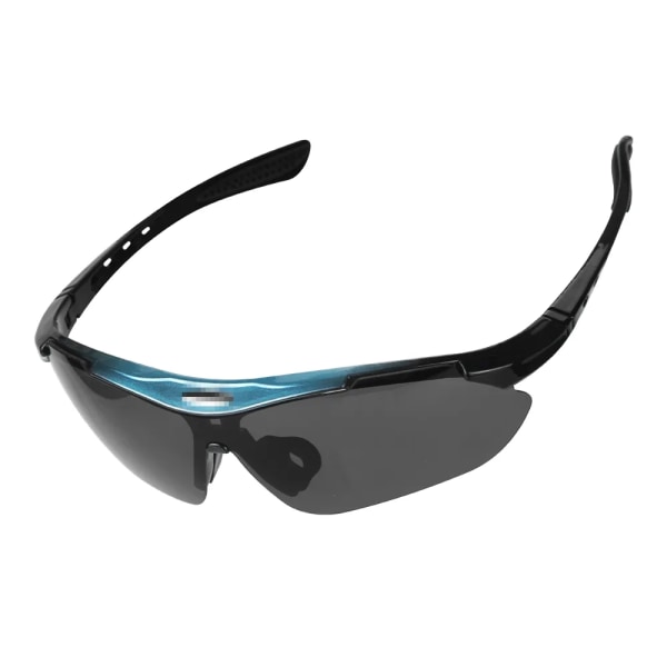 Cykelglasögon 5 lins Herr Dam Sportsolglasögon Cykelglasögon MTB Road Anti-reflex Ridning Cykel Cykel Glasögonskydd Only Blue Glasses