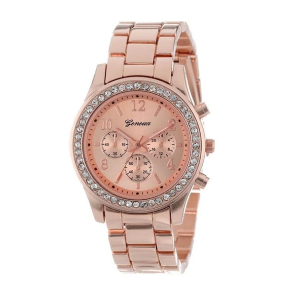 2020 Nyaste Geneva Classic Luxury Watches Damklockor Mode Damklockor Reloj Mujer Relogio Feminino Dam Gold