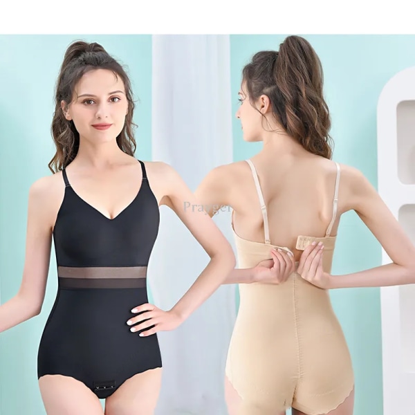 Kvinnor Korsett BH Lifter Shaper Mage Kontroll Waist Trainer Underkläder Vadderade underkläder M
