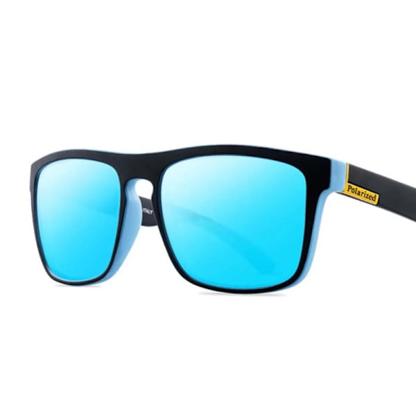 Polariserade solglasögon Man Sport Märke Modedesigner Solglasögon Man Kvinna Kvadratisk Utomhuskörning Oculos De Sol Masculinos Black Red Gray black