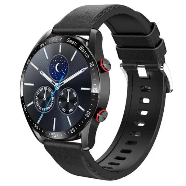Smart Watch Bluetooth Call Ecg Ppg Full Touch Screen Väder Samtalsinformation Påminnelse Multi Voice Sports Mode Smart Armband belt black