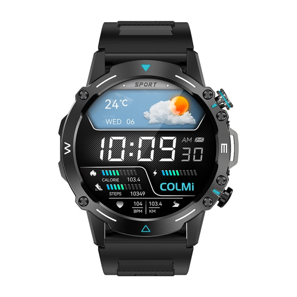 COLMI M42 Smartwatch 1,43'' AMOLED-skärm 100 sportlägen Röstuppringning Smart Watch Herr Dam Military Grade Toughness Watch Black