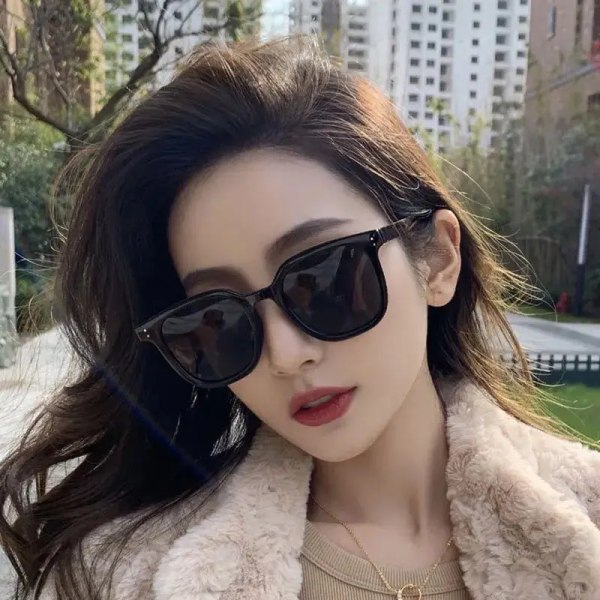 HARKO mode rektangel Vintage solglasögon design retro solglasögon kvinnlig populär glasögon man koreansk stil Casual glasögon C3