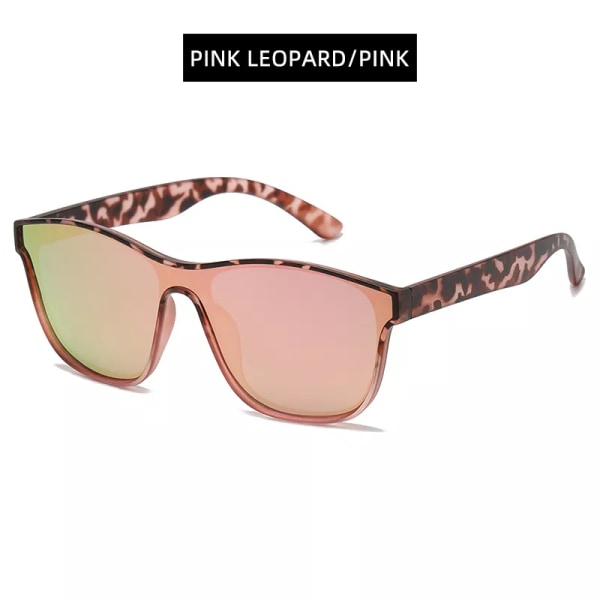 HOOBAN 2023 New Square Polarized Solglasögon Män Kvinnor Mode Fyrkantiga Man Solglasögon Märkesdesign Endelad linsskydd UV400 Pink Leopard Pink Polarized