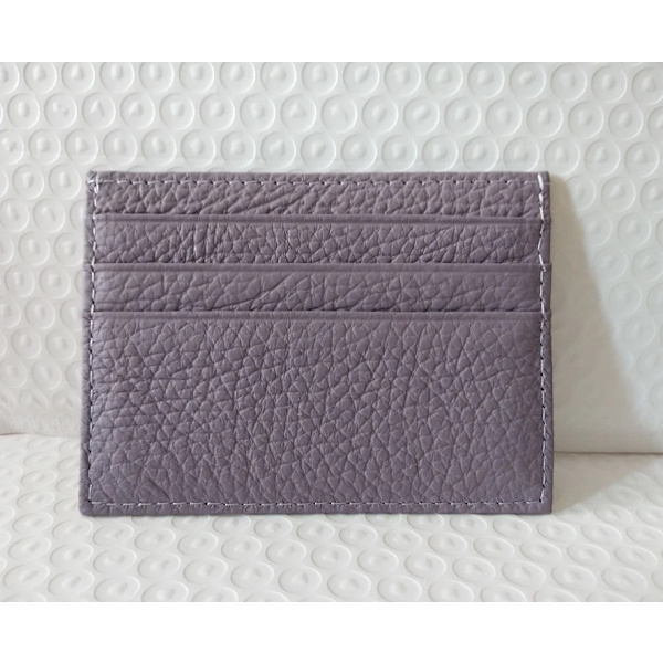 Kreditkortshållare i läder Custom Initial Holder Personlig Initial Slim Wallet Monogram Namn Plånbok Korthållare DIY Christmas taro purple
