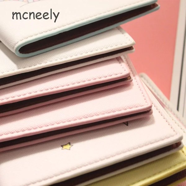 Mcneely Animals Prints Korthållare Handväska Flerfunktionsväska Cover på passet Hållare Skydd Plånbok Cover Gold