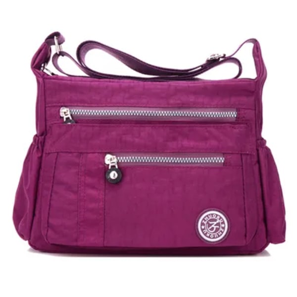Lyx dam väska Vattentät nylon axelväskor Casual handväska med topphandtag dam reseväska Crossbody väska dam purple
