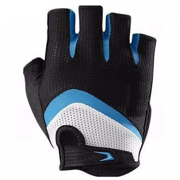 Halvfinger cykelhandskar 2023 Pro team Road bike MTB RBX Silikonsvamp anti-vibration race cykel handskar Guantes ciclismo Blue L