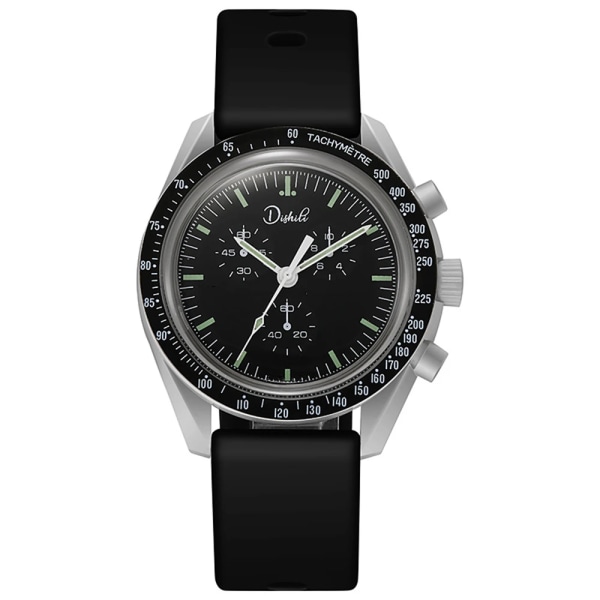 2022 Kända märke Ovanliga Moon Watches Mode Casual Silikon Watch för yngre män Kvinnor Armbandsur Relogio Masculino Black