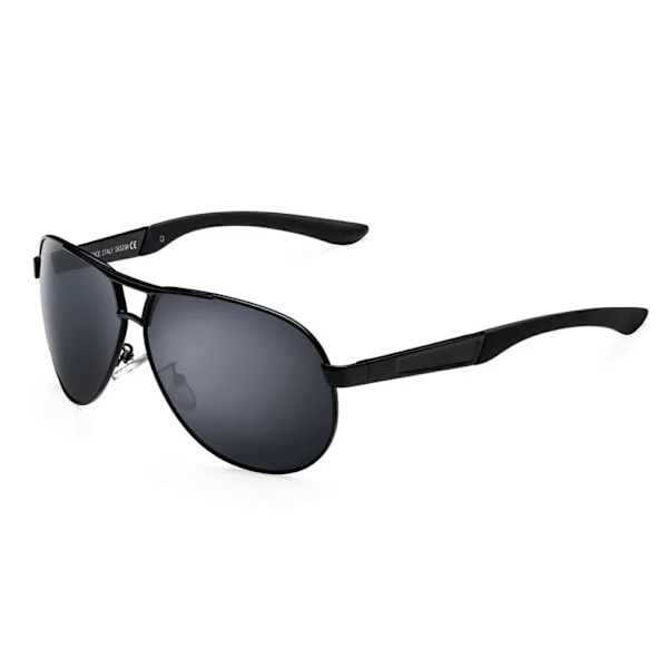 Hot Fashion Herr UV400 Polarized Coating Solglasögon Herr Körspeglar Oculos Eyewear Solglasögon för Man Solkläder Black