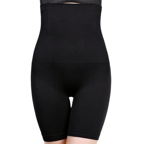 Kvinnor Formande trosor med hög midja Andningsbar Body Shaper Bantning Shapewear Mage Underkläder Trosformare Black 4XL