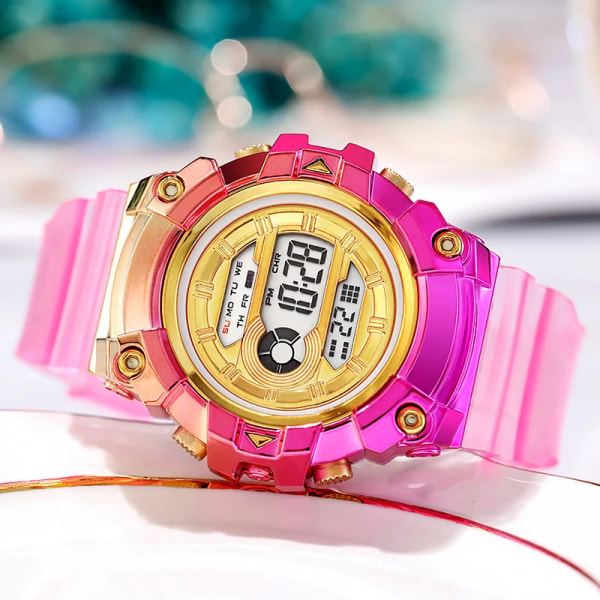 Digitala klockor för kvinnor Män Barn Watch 24 timmar Mode Watch LED Elektronisk Sport Kvinnlig Klocka reloj mujer Style 3(.328)