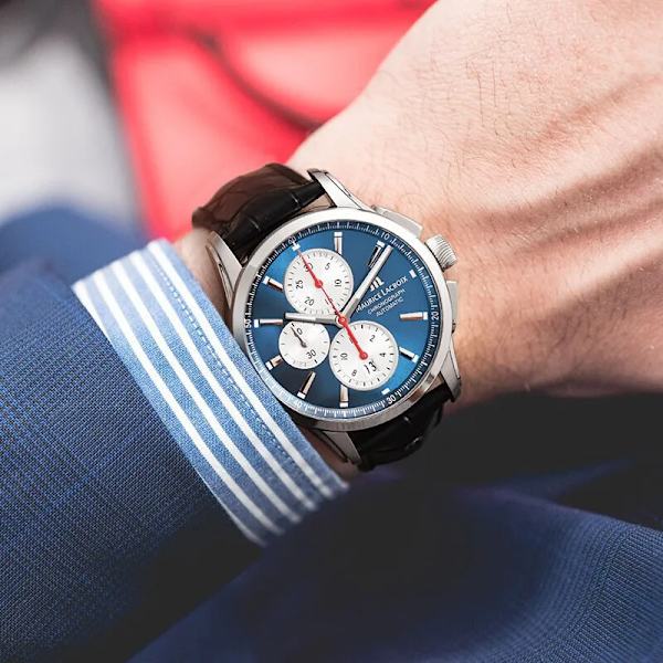 MAURICE LACROIX watch Ben Tao-serien Treögad kronograf Mode Casual Top Lyx läder Watch Relogios Masculinos white