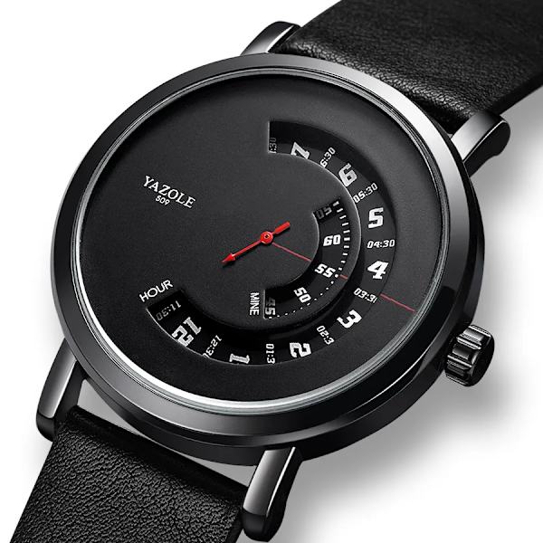 UTHAI CQ57 Herr Quartz Watch Klocka Läderrem Sport Business Casual Vattentät Topp Märke Enkelt För Man Ny 2020 511-brown
