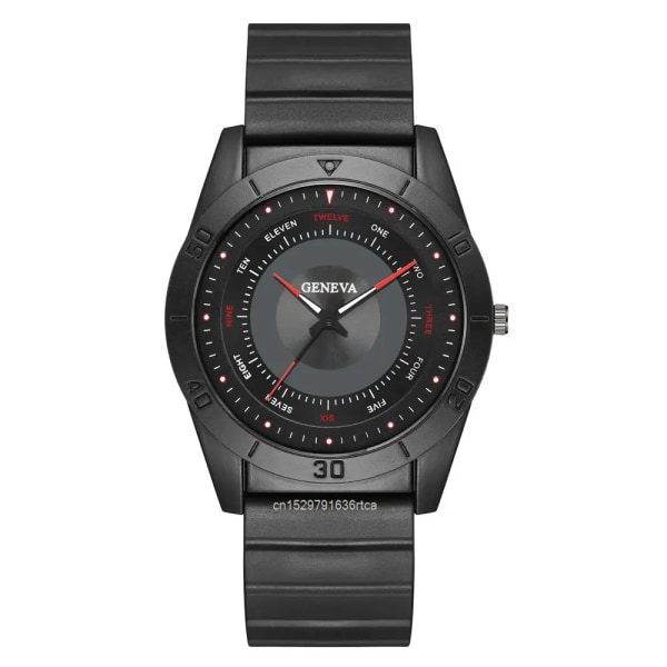 Lyx 2023 Toppmärke Minimalistisk Röd Hands Design Herr Sport Kvartsklocka Watch Silikonrem Manklocka Presenter Klockor Nylon White