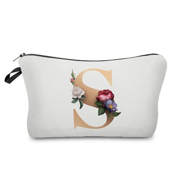 Brudtärna Sminkväskor Brev Print Kosmetikväskor Bröllopsfest Sminkväska Toalettartiklar Organizer Dam Clutch Presenter hz3263