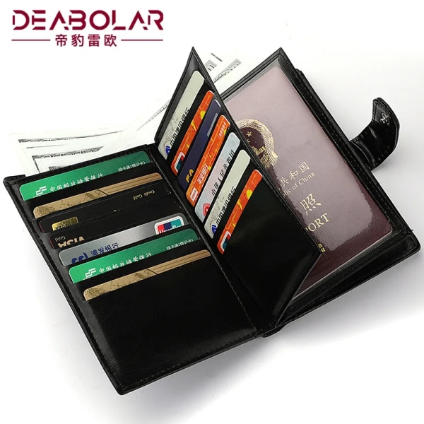 Ny körkortskort plånbok plånbok herr med stor kapacitet multifunktions passväska passhållare passbok plånbok Type 3