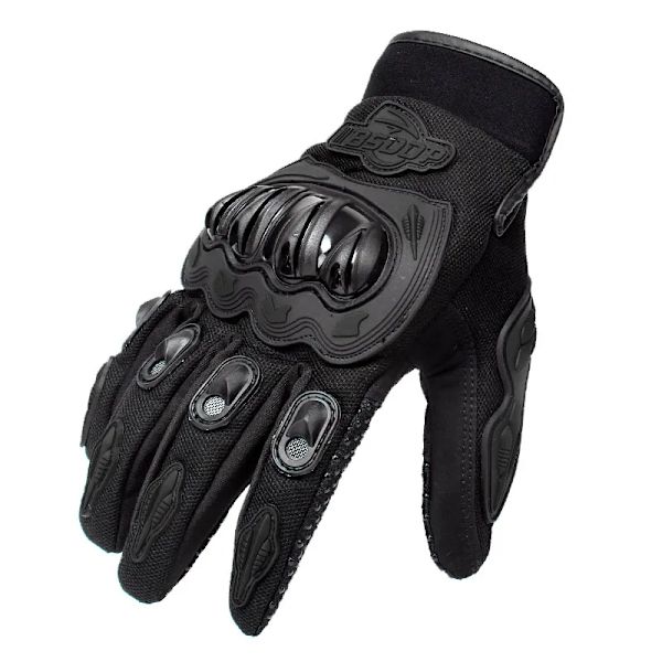 Cykelhandskar Andas Full Finger Racing Handskar Utomhussport Skydd Ridning Cross Dirt Motorcykel Handskar Guantes Moto Black M