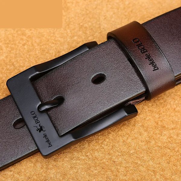Lyxmärke Designer Bälte Herr Mode Äkta Läder Midjerem Legering Nål Spänne Herrbälte Cummerbunds Ceinture Homme 2022 Jeepzero DPBlack 100cm