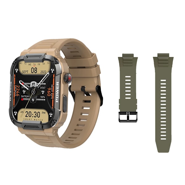 Ny Robust Smart Watch Herr Stort batteri Musik Spela Fitness Tracker Bluetooth Dial Call Sport Smartwatch For Herr Violet