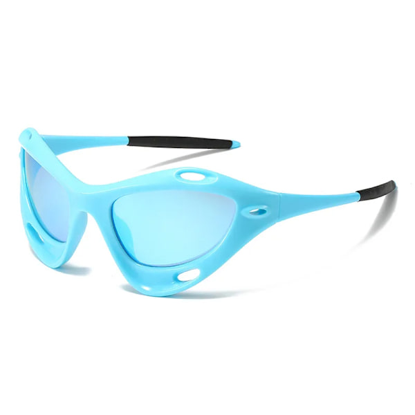 Helbåge Steampunk Sportsolglasögon för män 2023 Lyxmärke Gothic Punk Lyx Punk Solglasögon Skärmar Herr Lentes De Sol Y2k Red Other