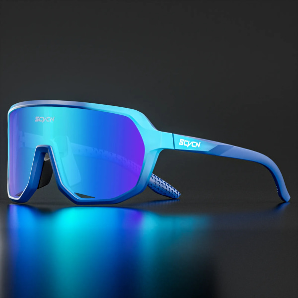 SCVCN Trend färg lins solglasögon herr kör cykel glasögon dam fritid sport vandring glasögon UV400 skyddsglasögon DZ-SC-X63-16 1lens-no-box