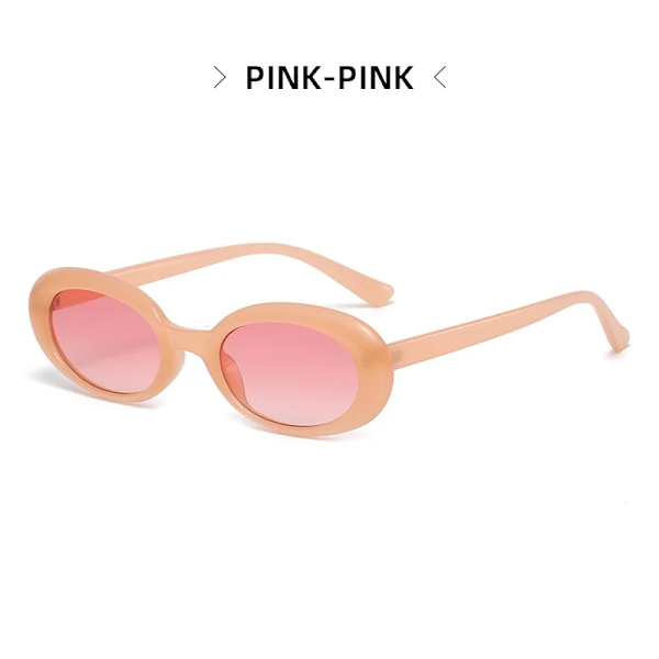 DYTYMJ Liten ram Runda solglasögon Kvinna Retro Shade för Kvinnor Solglasögon Trend Ovala Solglasögon Hip Hop Gafas De Sol Mujer PinkPink As picture