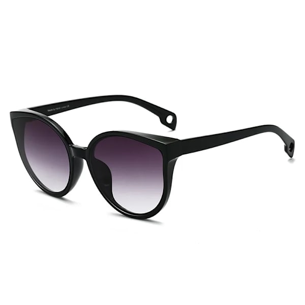 LongKeeper Solglasögon Cat Eye Kvinnor Män Solglasögon Glasögon Glasögon Plastbåge Klar lins UV400 Shade Mode Körning Nytt C8