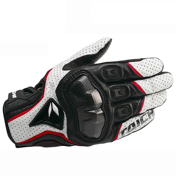 De senaste Rs Taichi Rst390 Armed Läder Mesh Handskar Motorcykelhandskar Motocross Knight Handskar RS WHITE M