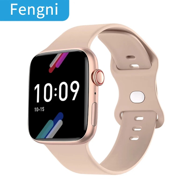 NFC Smart Watch Dörr åtkomstkontroll Låsa upp Smartwatch Herr Dam Fitness Armband Bluetooth Samtal Hjärtfrekvensdetektering Gold