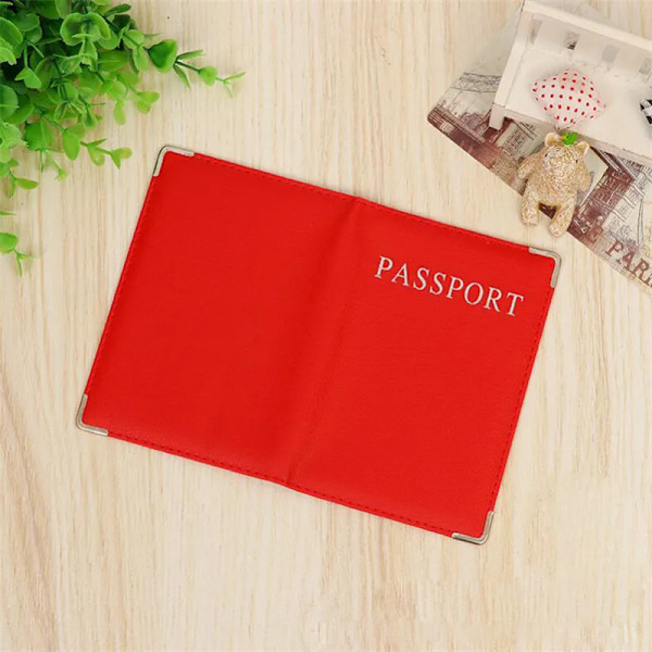 PU-läder cover Söt visitkortshållare Fodral för reseplånbok Ryska Nederländerna Case Kvinnor Rosa Organizer Handväska 1PC