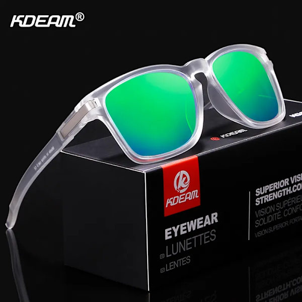 KDEAM Unisex-Fit Design Solglasögon Polarized Clean Look Splittringsbeständiga Solglasögon Män Sport Shades lentes de sol C7