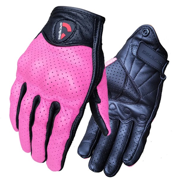 Retro Pursuit Perforerade Motorcykelhandskar i Äkta Läder Moto Vindtäta Guantes Motorcykel Skyddsutrustning Motocrosshandskar Model 7 M