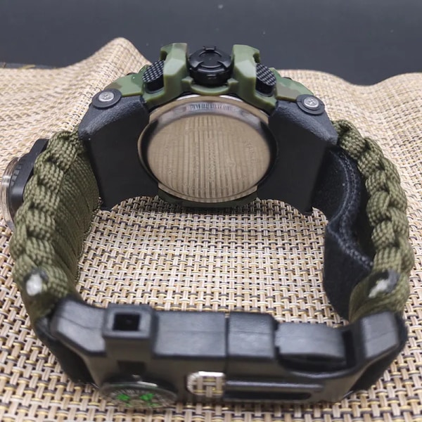 SHIYUNME Watch för män LED Quartz Vattentät Armbandsur för män Mode Utomhussport Digital klocka Klockor Relogio Masculino Camouflage green box